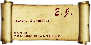 Eszes Jarmila névjegykártya